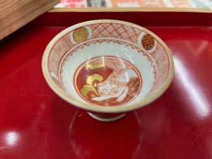 和食器 九谷 酒器　時代盃五客揃6